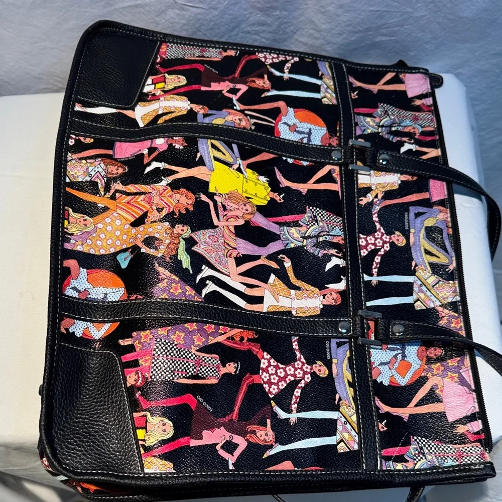 Sydney Love Black and Multicolor Graphic Tote